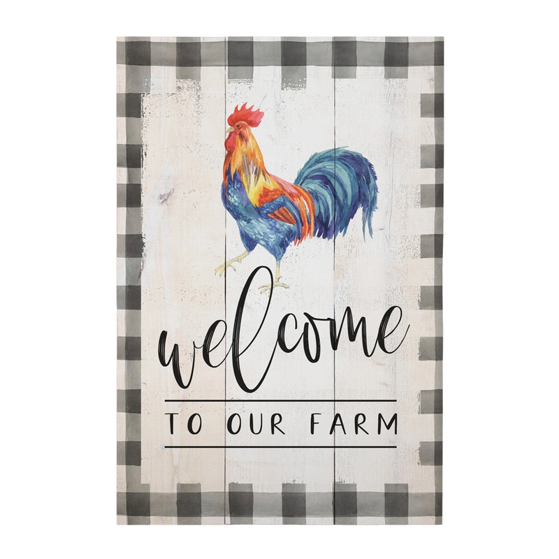 SIGN, WOOD - WELCOME ROOSTER