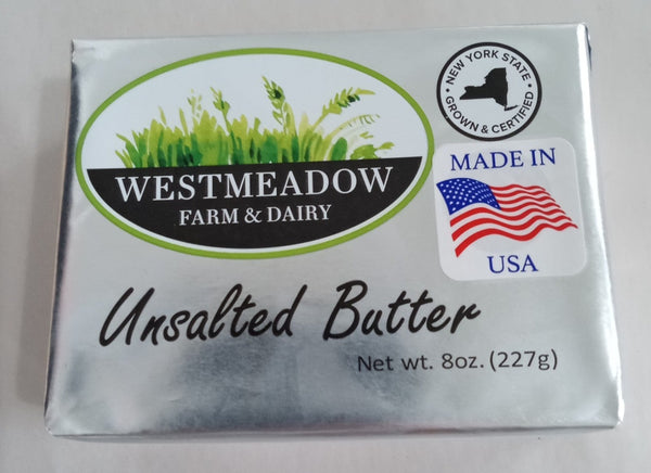 BUTTER, UNSALTED, WESTMEADOW FARM & DAIRY - 8oz